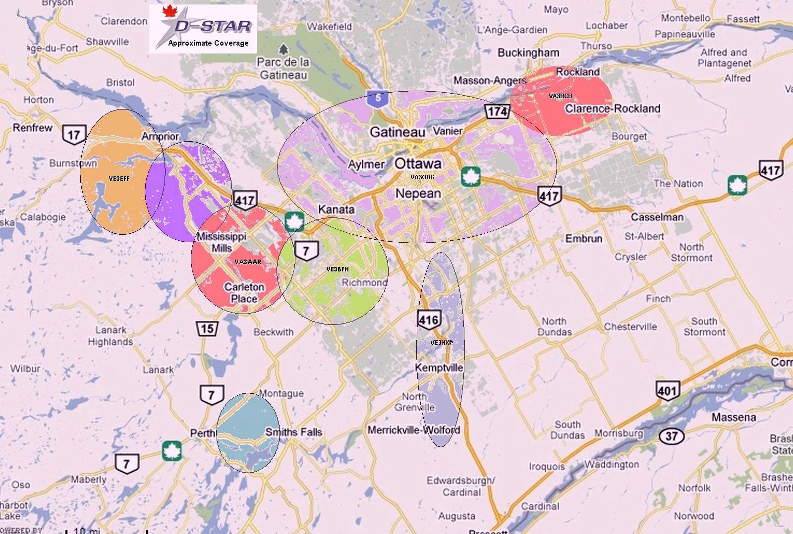 Coverage map Ottawa